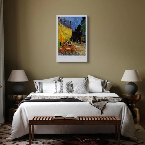  Slika - Cafe at Night (1 Part) Vertical 20x30 Premium Print Slike