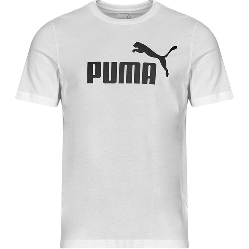 Puma Majice s kratkimi rokavi ESS NO1 LOGO TEE Bela Slike