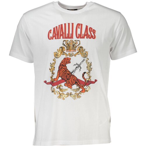 Cavalli Class T-SHIRT SHORT SLEEVE MAN WHITE Cene