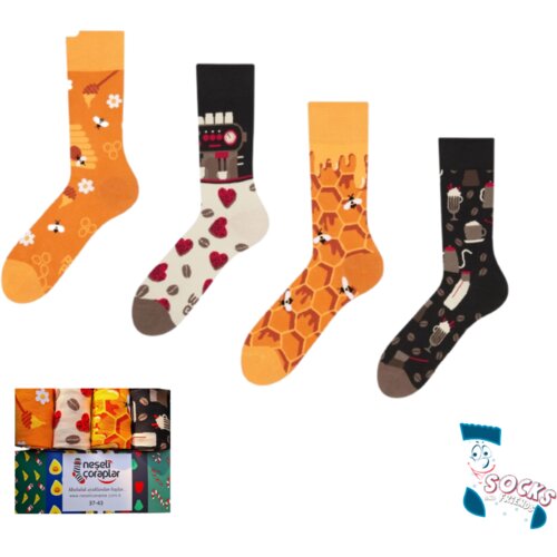 Socks & Friends Set Čarapa 4/1 Honey and Cofee Slike