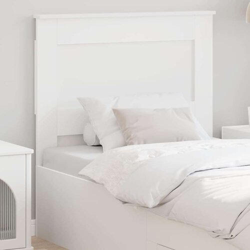 vidaXL Vzglavje z vzglavjem Bela 75 cm Konstruiran les Cene