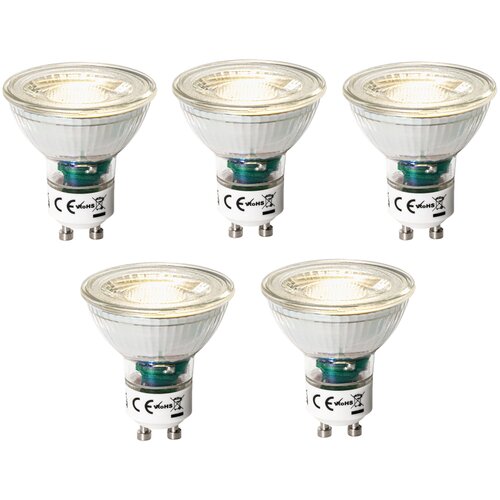 LUEDD Komplet 5 GU10 3-staps dimbaar LED lamp 7W 700 lm 3000K Cene