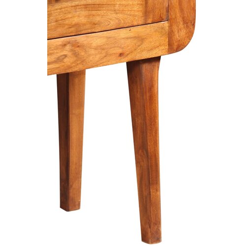 Komoda od masivnog drva s premazom boje meda 120x30x75 cm Slike