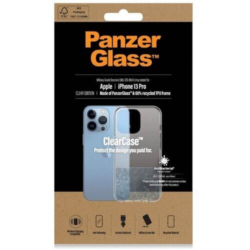 PanzerGlass ovitek za telefon iphone 13 pro ab clear case 0322 Cene