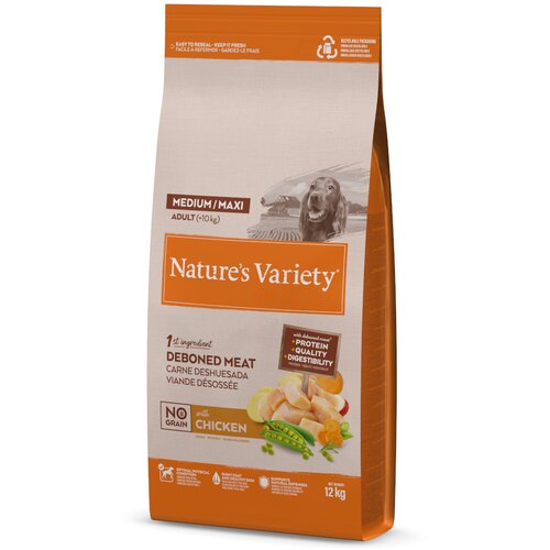 6 + 1 kg / 9 + 1 kg / 10 + 2 kg gratis! Nature's Variety Mini - No Grain Medium/Maxi Adult piletina iz slobodnog uzgoja 12 kg Cijene