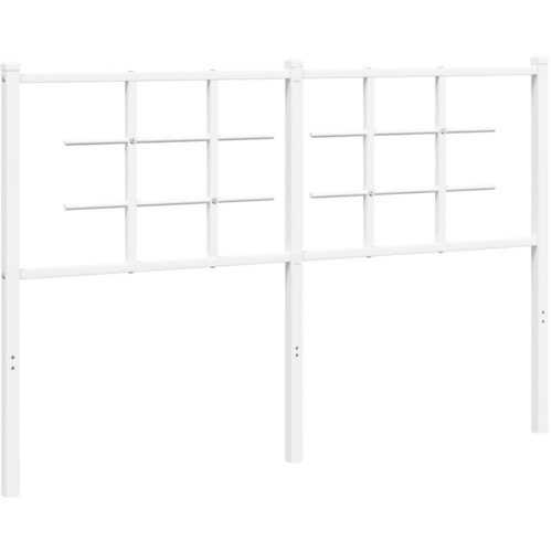 VidaXL Kovinsko vzglavje belo 140 cm, (21142473) Slike