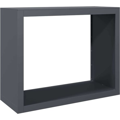 VidaXL Stalak za drva za ogrjev antracit 100x40x80 cm čelični Slike