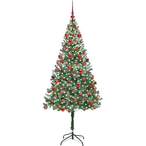  Umjetno božićno drvce s stalakom Zelena 180 cm PVC i čelik Slike
