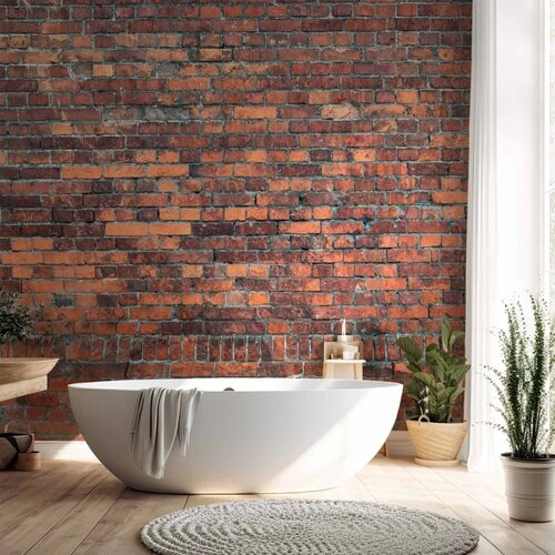  Foto tapeta - Vintage Wall (Red Brick) 400x280 Vodootporna Slike