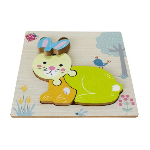 OKUTAN Igračka puzzle drvene zec 4/1 T5003 Slike
