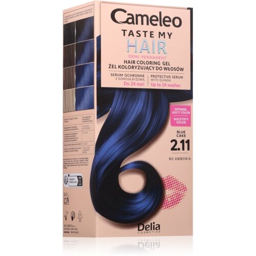 Delia Cosmetics Cameleo Taste My Hair začasna barva za lase odtenek 2.11 Blue Cake 1 kos Slike