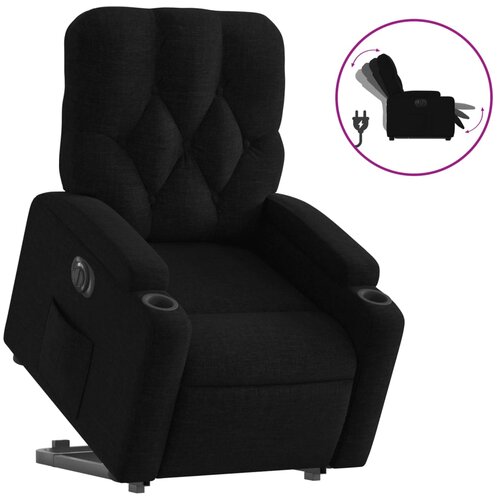 Maison Chic Električni naslanjač - Relax naslanjač s funkcijo vstajanja črn, (22061362) Cene