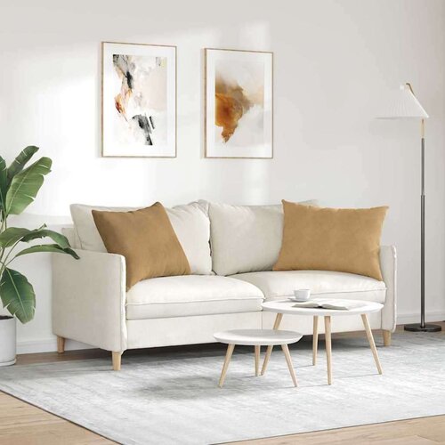 VidaXL jastučići za sofu 2 pcs smeđa 70 x 50 cm kordura tekstil Slike