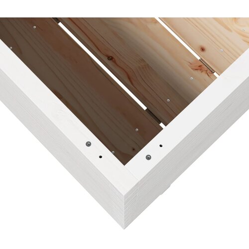  Vrtna sadilica bijela 110x60x72 cm od masivne borovine Slike