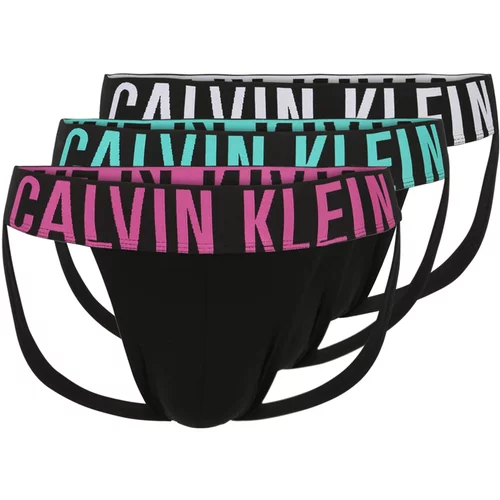 Calvin Klein Underwear Spodnje hlačke 'Intense Power' žad / magenta / črna / bela