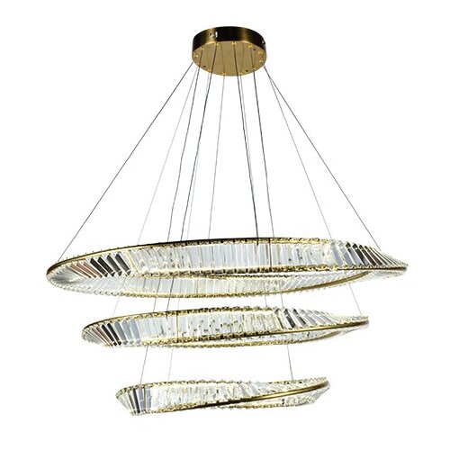 Mitea Lighting visilica zlatna 1000mm led sa kristalima i daljinskim 150W 3CCT M10980-3 Cene