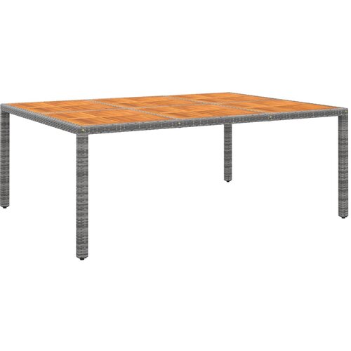 VidaXL Vrtni stol 200x150x75 cm od bagremovog drva i poliratana sivi Slike