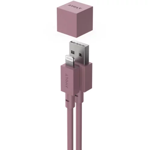 AVOLT Cable 1 Gotland Grey USB A to Lightning, 1,8 m