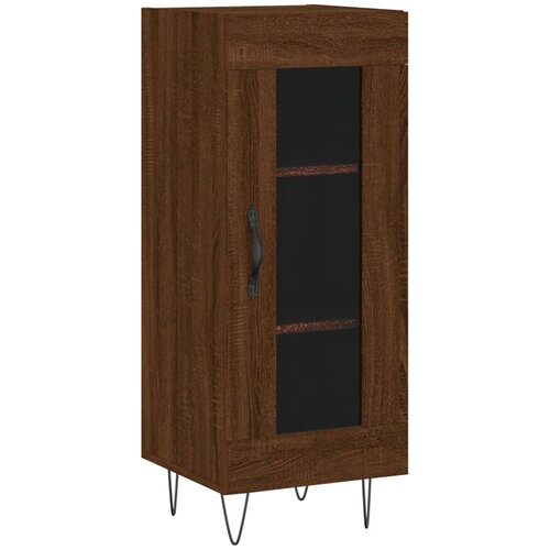 Maison Chic Komoda - Predalnik rjavi hrast 34,5x34x90 cm inženirski les, (21717663) Slike