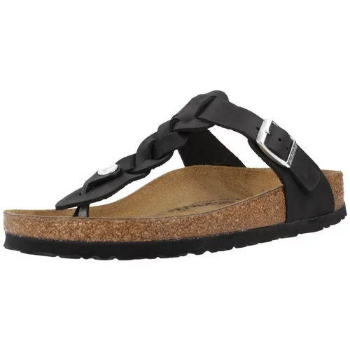 Birkenstock GIZEH OILED LEATHER Crna