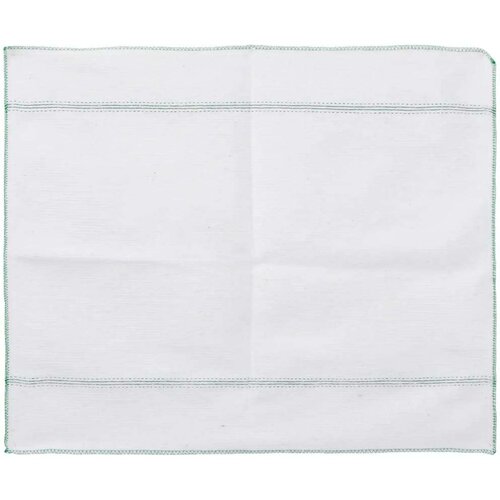 VidaXL Krpe za pod 50 kom bijele sa zelenim prugama 50 x 60 cm Slike
