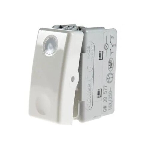 GEWISS GW20577 Dvosmerni prekidač 1P 250V ac - 16AX- 230V AC - 1 modul - sistem beo Slike