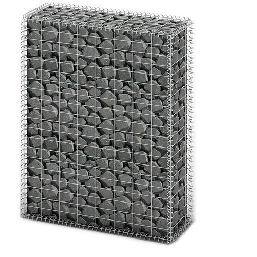 vidaXL Gabionska ko&scaron;ara s poklopcima od pocinčane žice 100 x 80 x 30 cm Cijene