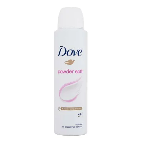 Dove Powder Soft 48h antiperspirant s nježnim mirisom baby pudera 150 ml za ženske