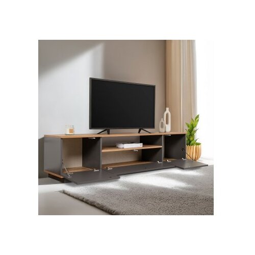 Hanah home TV komoda Veramont, antracit Slike