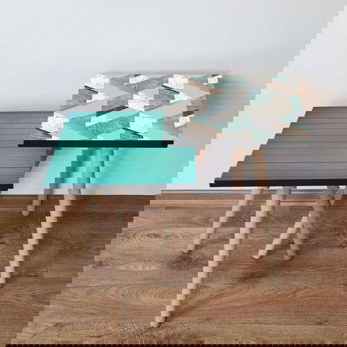 Hanah home 2Shp497 - blue bluewhitebeigenavy blue nesting table (2 pieces) Cene