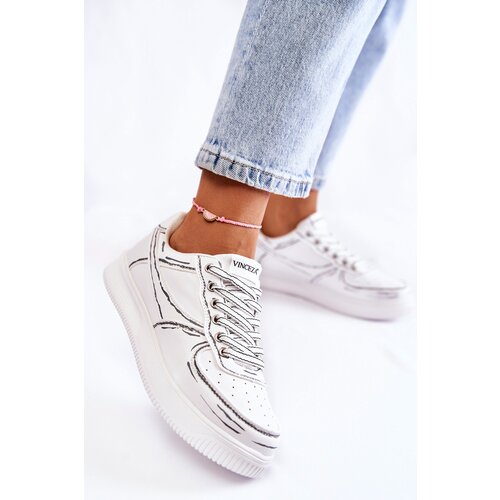 Kesi Women's Low Sport Shoes White Solveig Cene