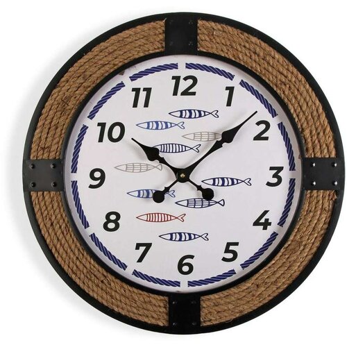  Zidni sat Versa Ribe 2 x 60 x 60 cm Metal Cijene