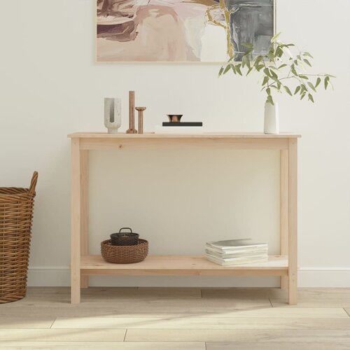  Konzolni stol 110 x 40 x 80 cm od masivne borovine Cene