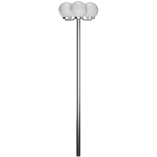  Vrtna svjetiljka na stupu s 3 glave 220 cm Cene