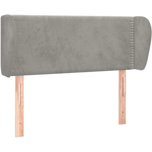 Maison Chic Vzglavna omarica - Nočna omarica - Posteljna omarica z u&scaron;esi svetlo sivo 83x23x78/88 cm žamet, (21709904) Cene