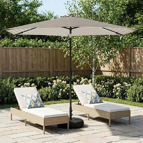  Suncobran za vrt s LED svjetlima i postoljem 300 x 300 cm Slike