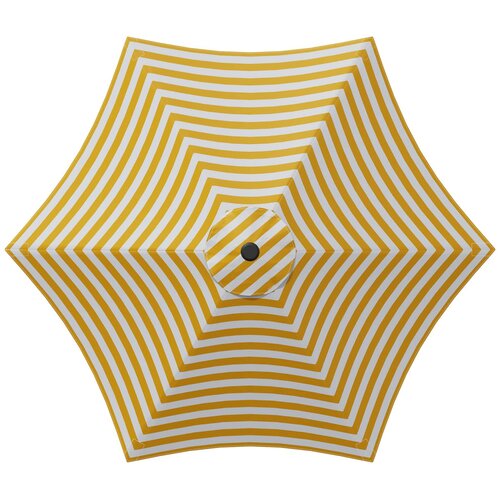  Vrtni Parasol s Podnožjem Pravokutni 2,7 x 2,7 m Poliester Žuta 270 x 270 cm Slike
