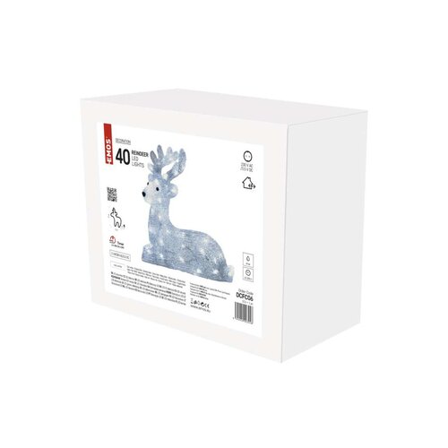 Emos lighting led božični jelenček, 27 cm, hladno bela DCFC06 Slike
