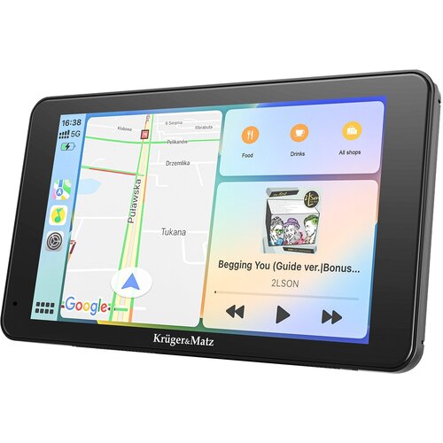 Kr&amp;uuml;ger&amp;amp;Matz Avto radio KM2016, 1DIN, 6.36&amp;quot;, CarPlay/AndroidAuto Slike