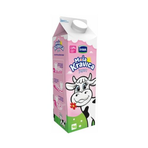 Imlek moja kravica jogurt 2.8% MM 1KG tetra brik Slike