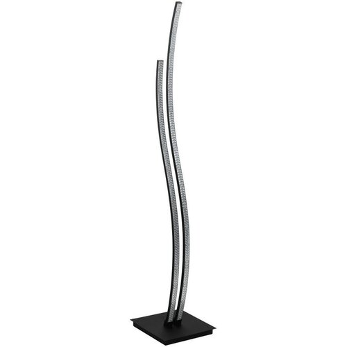Eglo podna lampa Lejias 99805, LED 16 W, visina 123 cm, crna s kristalnim efektom Slike
