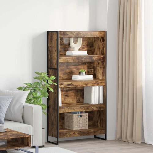 vidaXL Ormarić za knjige 2 pcs Dimni hrast 80 x 30 x 155 cm Cene