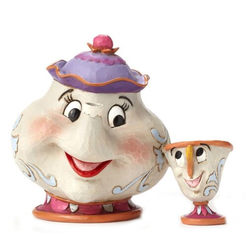 Jim Shore DISNEY FIGURICA LEPOTICA IN ZVER GOSPA POTTS IN CHIP, (20838693) Cene