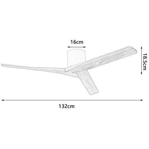  ZEVENTI - Plafonski ventilator VELLON Wi-Fi Tuya bela/paulovnija + daljinski upravljač Slike