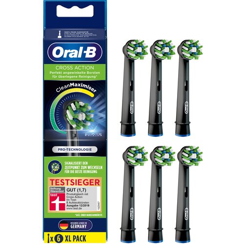 Oral-b zobna &amp;scaron;četka Aufsteckb&amp;uuml;rsten 6er crossaction schwarz cleanmaximizer Slike