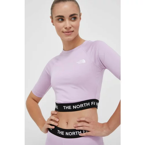 The North Face Kratka majica za vadbo vijolična barva