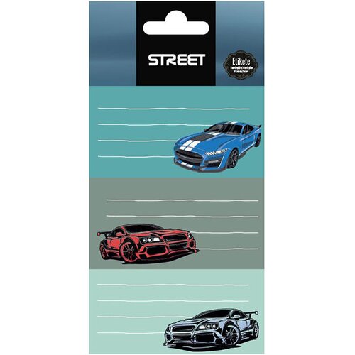 STREET Nalepke za zvezke Cars, 9 kosov Cene