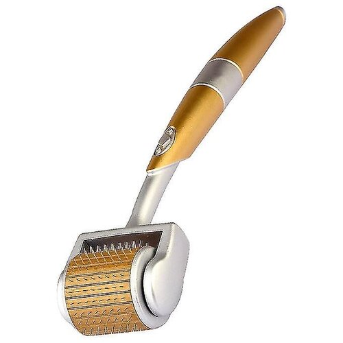Venisymlis Derma Roller - Roler Za Lase In Lasi&amp;scaron;če - Za Mo&amp;scaron;ke In Ženske - Spodbuja Zdravo Rast Las - 1 Kos - Zlato, (22060222) Slike