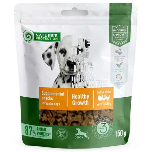 Natures Protection Nature’s Protection Poslastica za štence Healthy gowth Junior, 150 g Slike