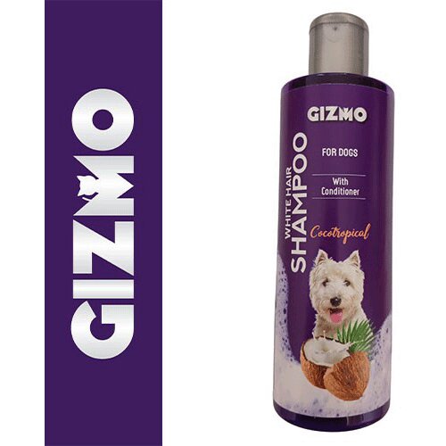 Gizmo šampon za bele pse – sa regeneratorom 250ml kokos Slike